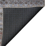 Dalyn Burano BU6 Brown Rug backing detail
