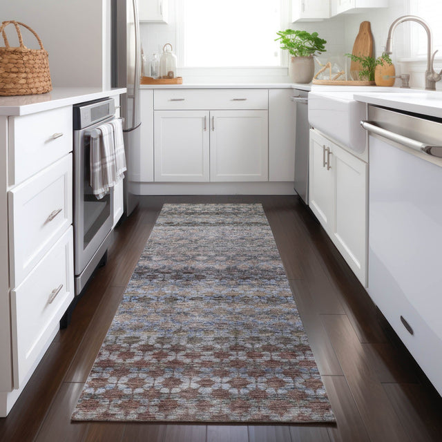 Dalyn Burano BU6 Brown Rug shown in a room