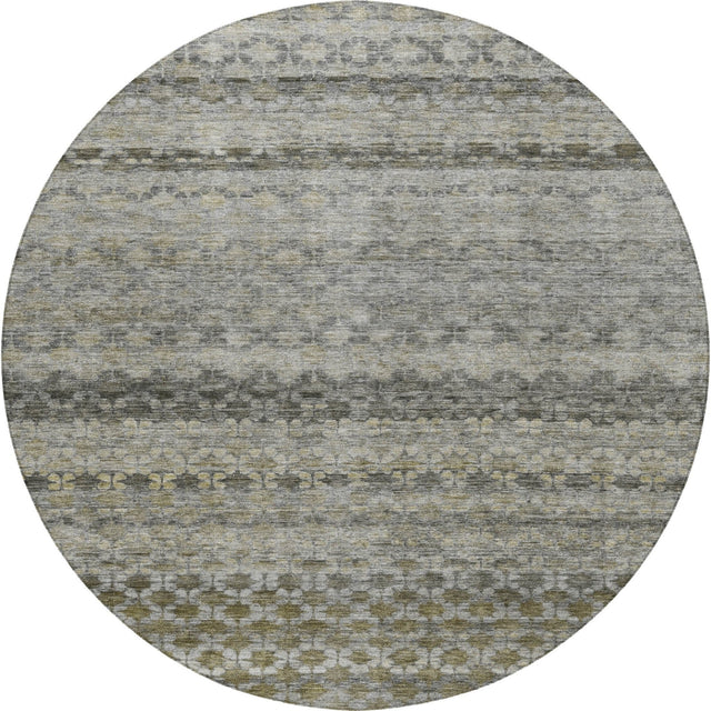 Dalyn Burano BU6 Pewter Rug round rug
