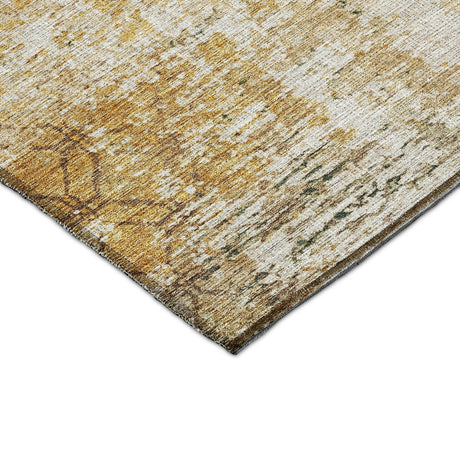 Dalyn Burano BU7 Gold Rug corner detail