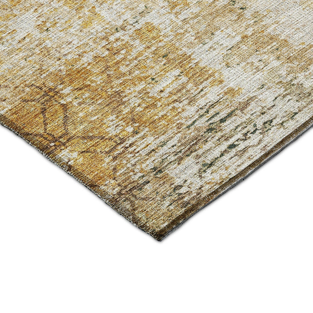 Dalyn Burano BU7 Gold Rug corner detail