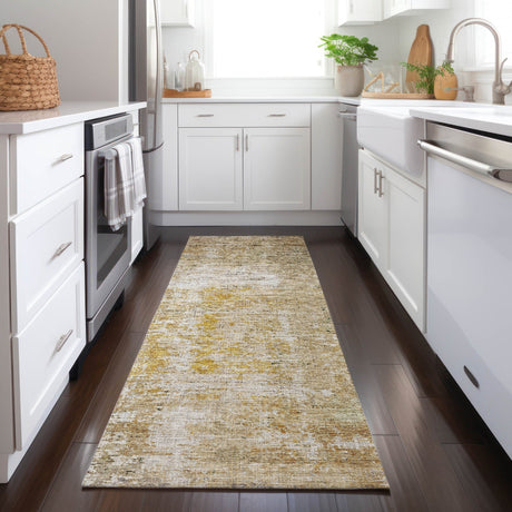 Dalyn Burano BU7 Gold Rug shown in a room