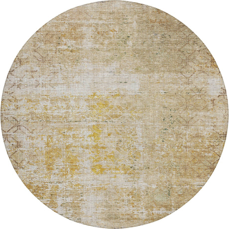 Dalyn Burano BU7 Gold Rug round rug