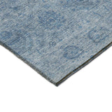 Dalyn Burano BU8 Blue Rug corner detail