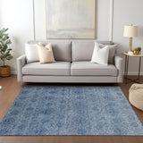Dalyn Burano BU8 Blue Rug shown in a room