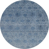 Dalyn Burano BU8 Blue Rug round rug