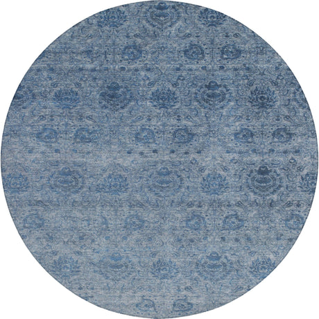 Dalyn Burano BU8 Blue Rug round rug