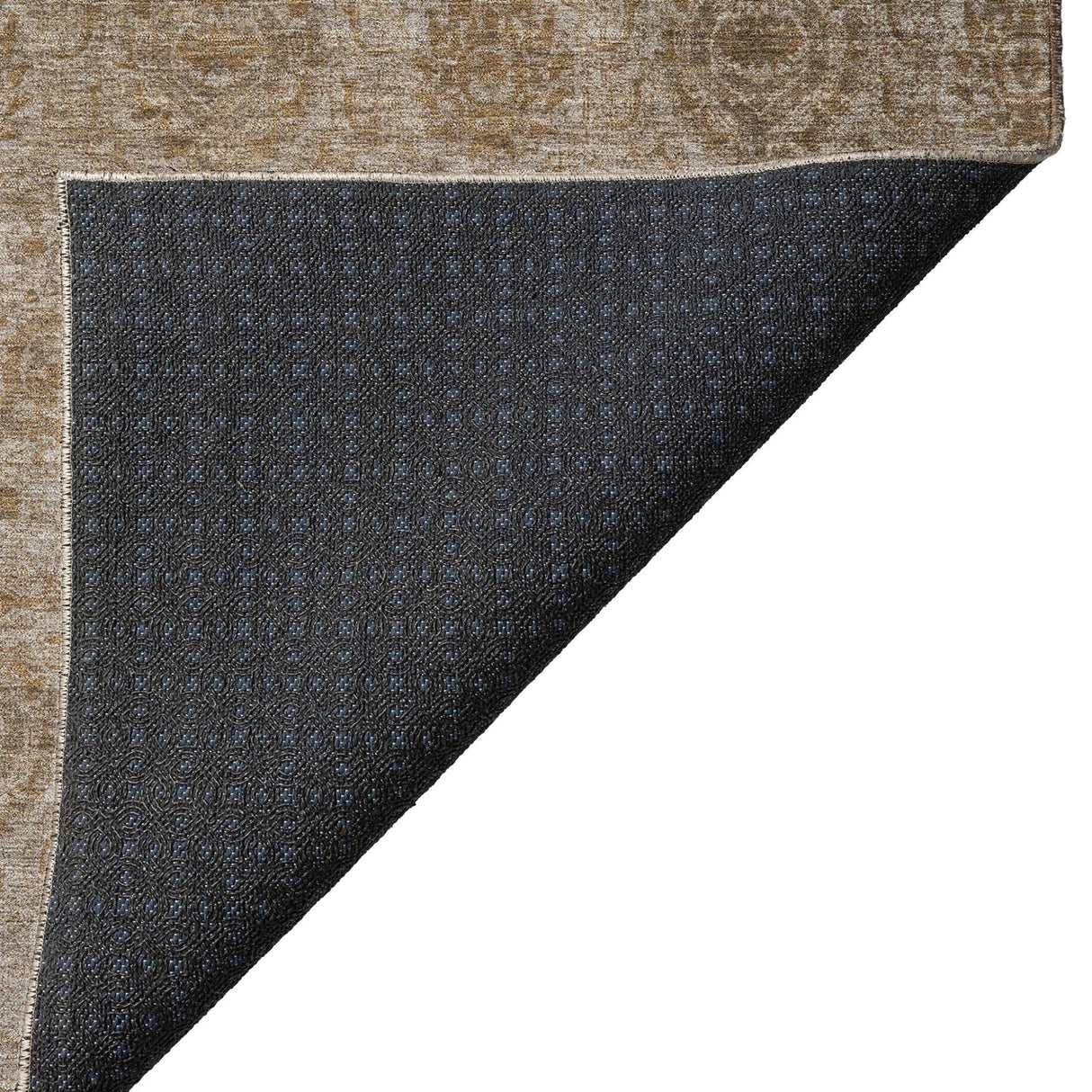 Dalyn Burano BU8 Brown Rug backing detail