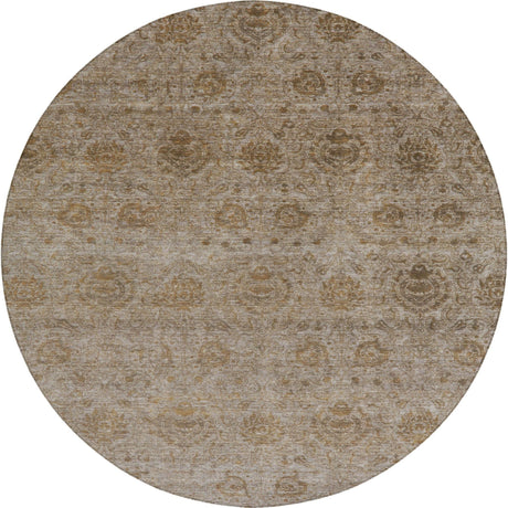 Dalyn Burano BU8 Brown Rug round rug