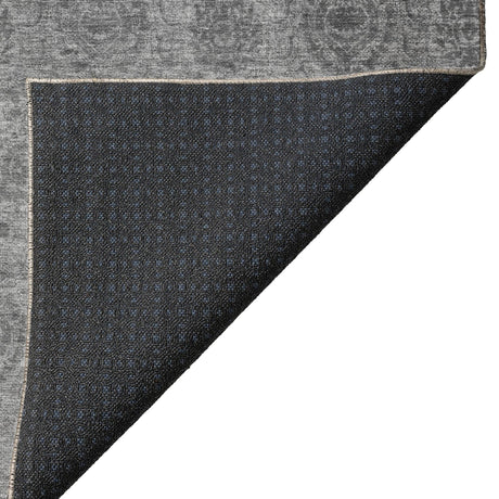 Dalyn Burano BU8 Gray Rug backing detail