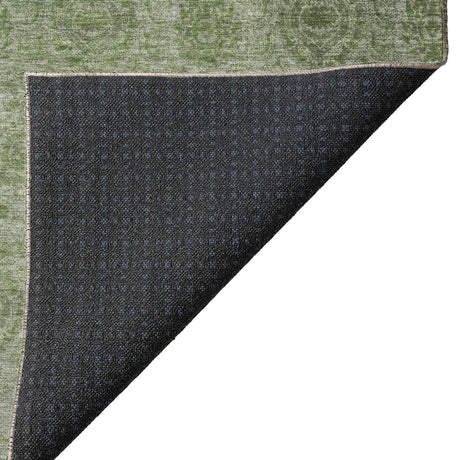 Dalyn Burano BU8 Olive Rug backing detail