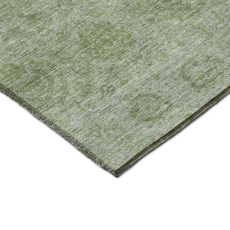 Dalyn Burano BU8 Olive Rug corner detail