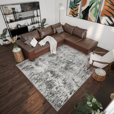 Dalyn Camberly CM1 Graphite Rug shown in a room