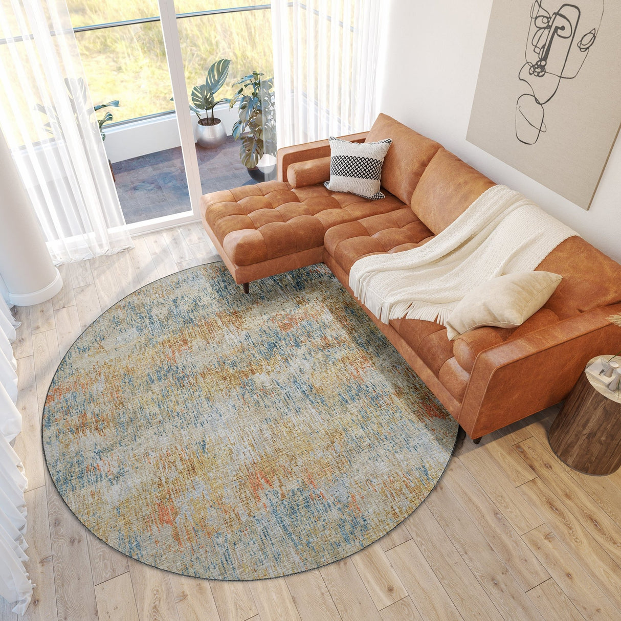 Dalyn Camberly CM1 Sunset Rug shown in a room