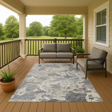 Dalyn Camberly CM2 Graphite Rug outdoor lifestyle image