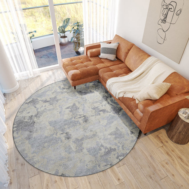 Dalyn Camberly CM2 Graphite Rug shown in a room