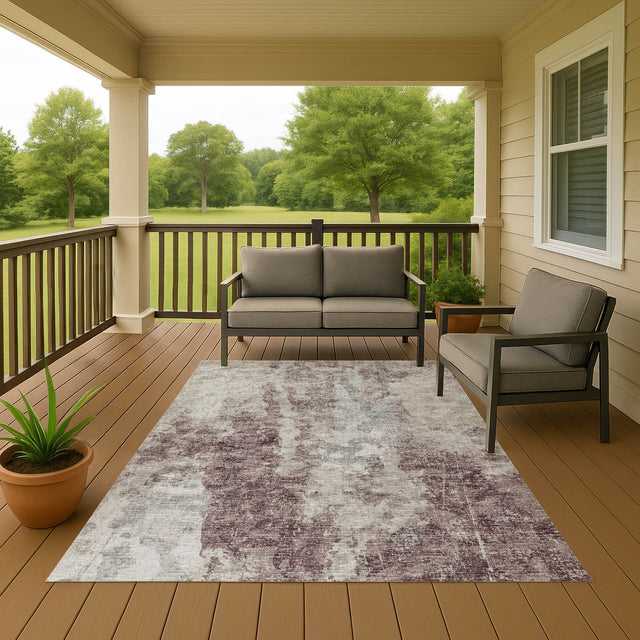 Dalyn Camberly CM3 Merlot Rug outdoor lifestyle image