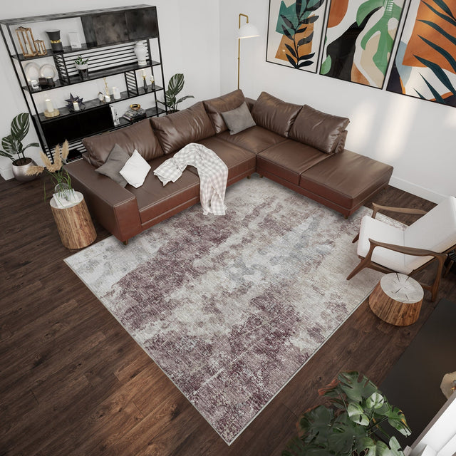 Dalyn Camberly CM3 Merlot Rug shown in a room
