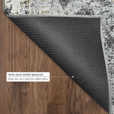 Dalyn Camberly CM3 Midnight Rug backing detail