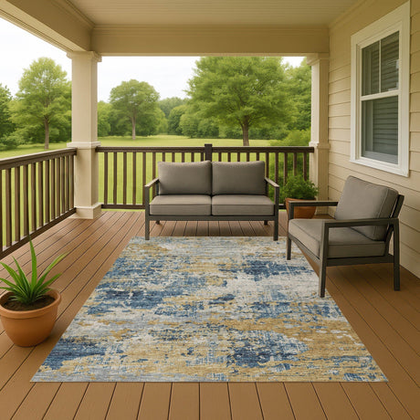 Dalyn Camberly CM4 Navy Rug outdoor lifestyle image