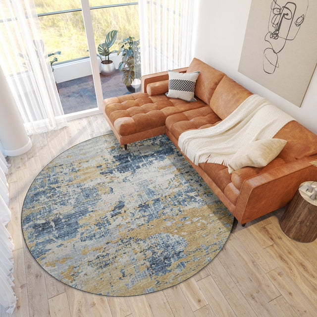 Dalyn Camberly CM4 Navy Rug shown in a room