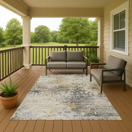 Dalyn Camberly CM5 Mink Rug outdoor lifestyle image