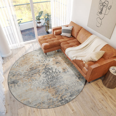 Dalyn Camberly CM5 Mink Rug shown in a room