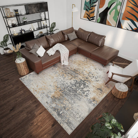 Dalyn Camberly CM5 Mink Rug shown in a room
