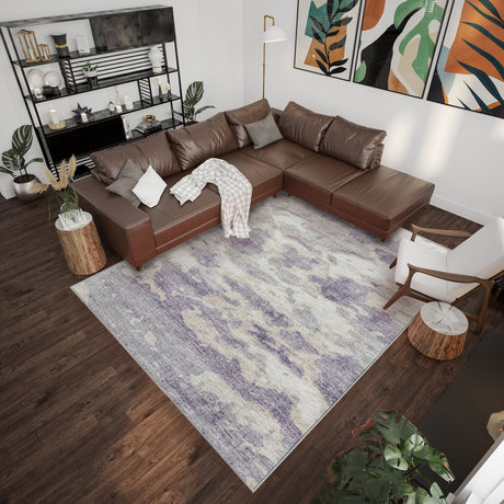 Dalyn Camberly CM6 Lavender Rug shown in a room