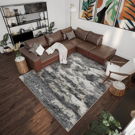 Dalyn Camberly CM6 Midnight Rug shown in a room