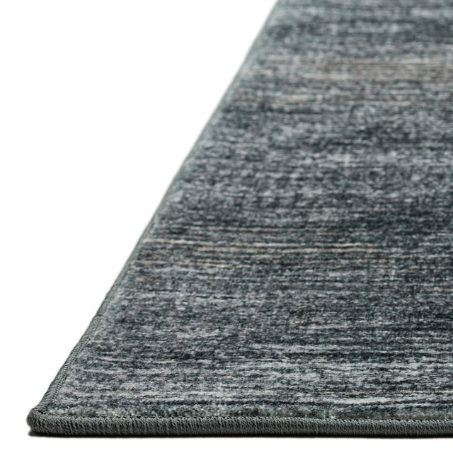 Dalyn Ciara CR1 Charcoal Rug finished edge detail