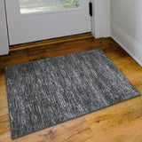 Dalyn Ciara CR1 Charcoal Rug shown in a room