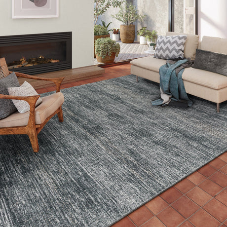 Dalyn Ciara CR1 Charcoal Rug shown in a room