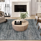 Dalyn Ciara CR1 Charcoal Rug shown in a room