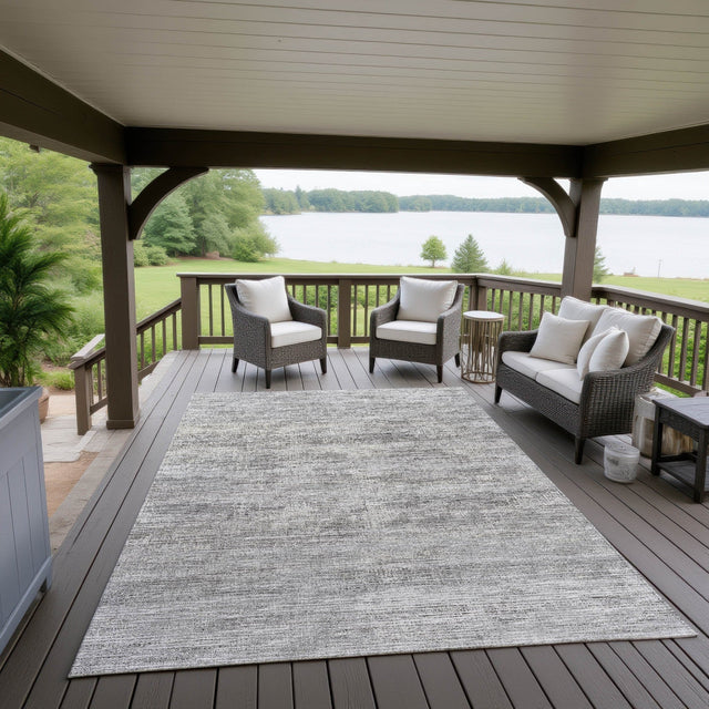 Dalyn Ciara CR1 Graphite Rug outdoor lifestyle image