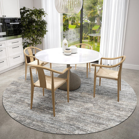 Dalyn Ciara CR1 Graphite Rug shown in a room