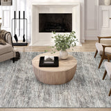 Dalyn Ciara CR1 Graphite Rug shown in a room
