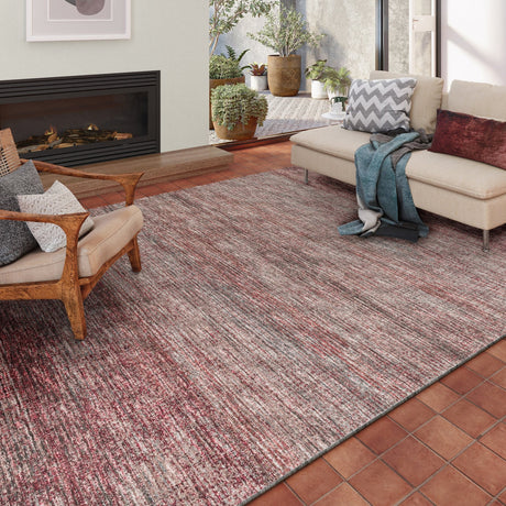 Dalyn Ciara CR1 Merlot Rug shown in a room