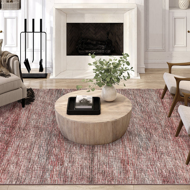 Dalyn Ciara CR1 Merlot Rug shown in a room