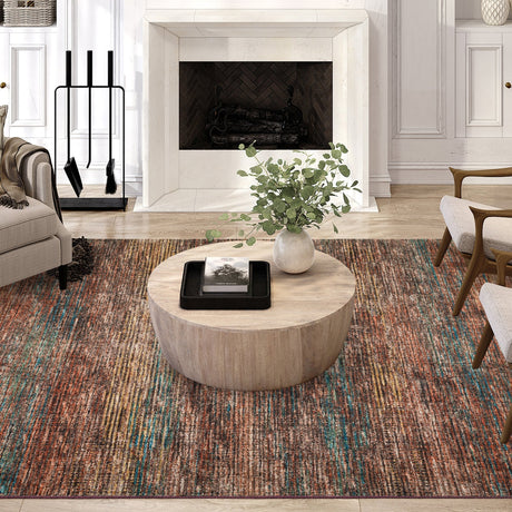 Dalyn Ciara CR1 Paprika Rug shown in a room