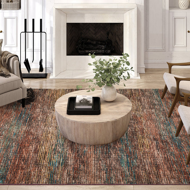 Dalyn Ciara CR1 Paprika Rug shown in a room