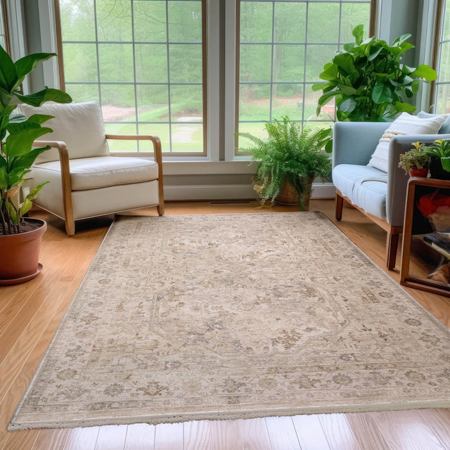 Dalyn Cyprus CY4 Machine Made Traditional Brown Rug