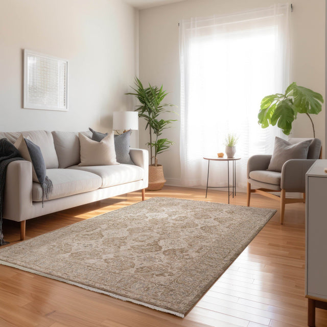 Dalyn Cyprus CY5 Machine Made Traditional Brown Rug