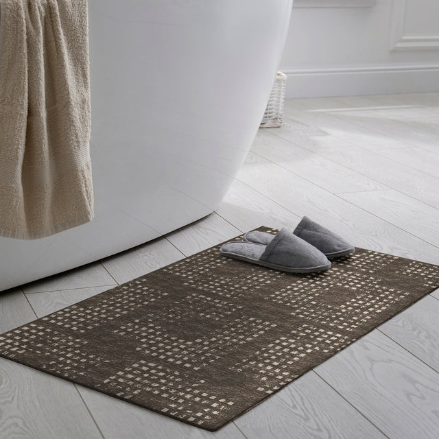 Dalyn Delano DA1 Chocolate Rug shown in a room