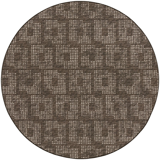 Dalyn Delano DA1 Chocolate Rug round rug
