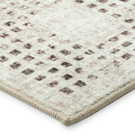 Dalyn Delano DA1 Ivory Rug corner detail