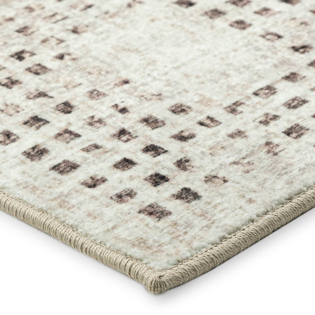 Dalyn Delano DA1 Ivory Rug corner detail