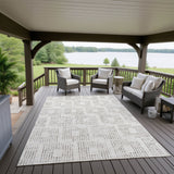 Dalyn Delano DA1 Ivory Rug outdoor lifestyle image