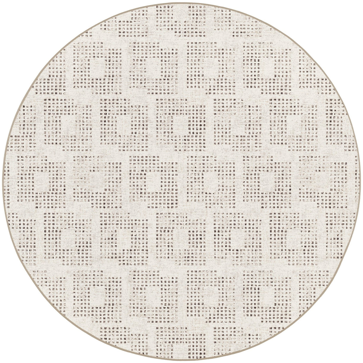 Dalyn Delano DA1 Ivory Rug round rug