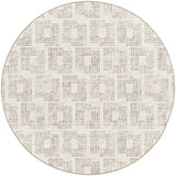 Dalyn Delano DA1 Ivory Rug round rug